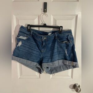 Old Navy Distressed Blue Jean Shorts